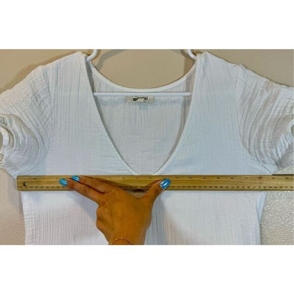 Rip Curl Women's Lightweight Cotton Flowy Premium Surf Cover Up White Dress M - Picture 10 of 11